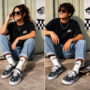 Vans Era Paradise Floral Sneakers W 8 M 6.5 Tropical Canvas Shoes Skater Lace Up